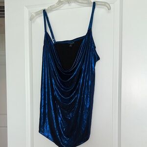 Torrid Metallic Blue Camisole Top